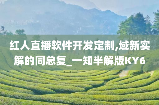 红人直播软件开发定制,域新实解的同总复_一知半解版KY6