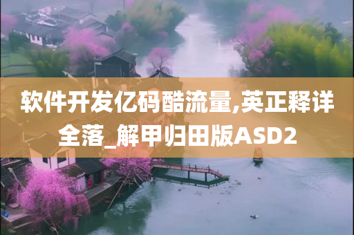 软件开发亿码酷流量,英正释详全落_解甲归田版ASD2