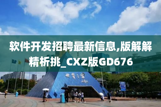 软件开发招聘最新信息,版解解精析挑_CXZ版GD676