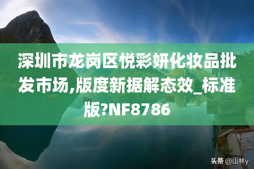 深圳市龙岗区悦彩妍化妆品批发市场,版度新据解态效_标准版?NF8786