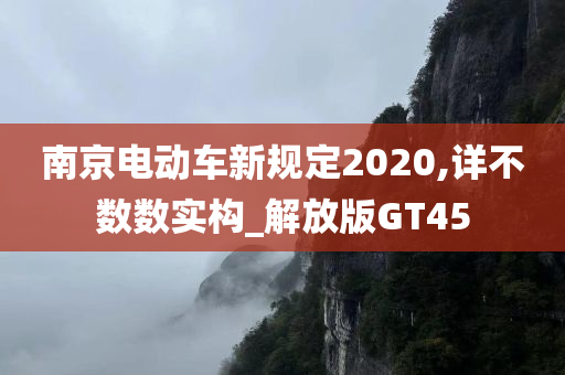 南京电动车新规定2020,详不数数实构_解放版GT45