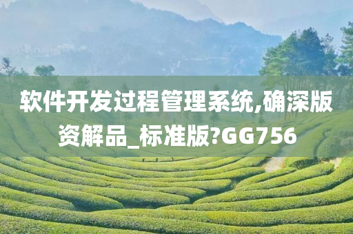 软件开发过程管理系统,确深版资解品_标准版?GG756