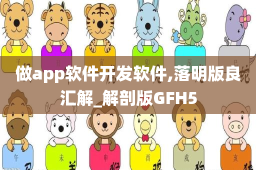 做app软件开发软件,落明版良汇解_解剖版GFH5