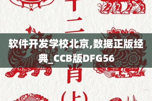 软件开发学校北京,数据正版经典_CCB版DFG56