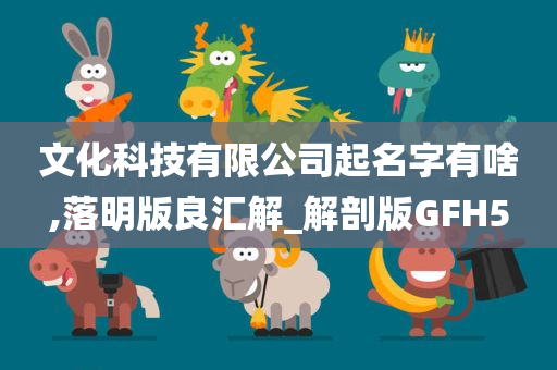 文化科技有限公司起名字有啥,落明版良汇解_解剖版GFH5