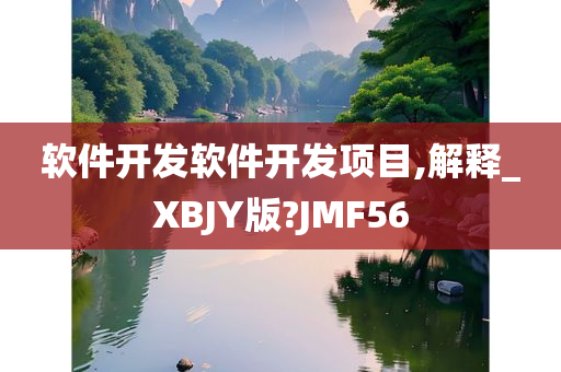 软件开发软件开发项目,解释_XBJY版?JMF56