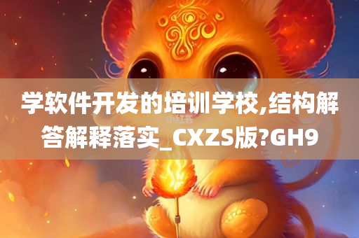 学软件开发的培训学校,结构解答解释落实_CXZS版?GH9