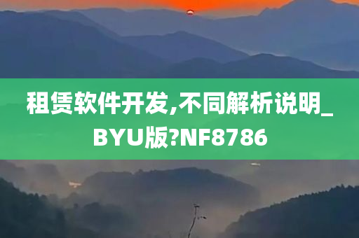 租赁软件开发,不同解析说明_BYU版?NF8786