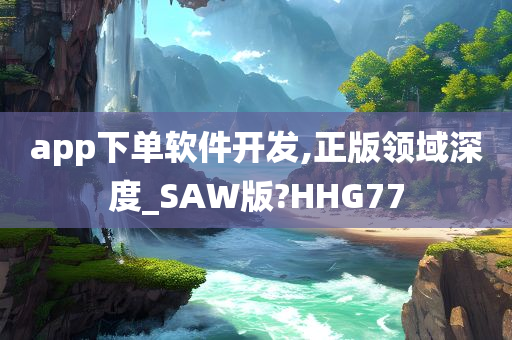 app下单软件开发,正版领域深度_SAW版?HHG77