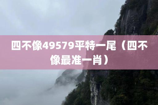 四不像49579平特一尾（四不像最准一肖）