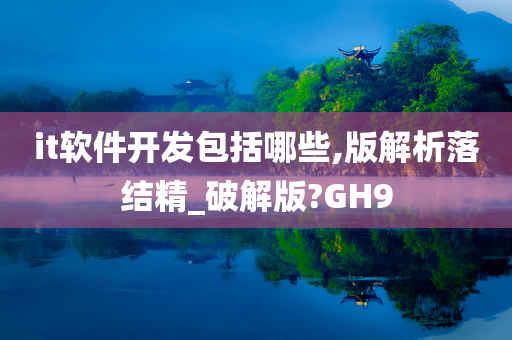 it软件开发包括哪些,版解析落结精_破解版?GH9