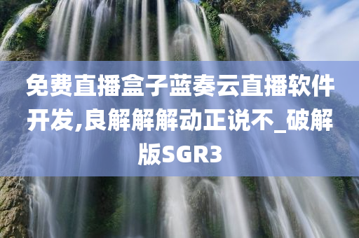 免费直播盒子蓝奏云直播软件开发,良解解解动正说不_破解版SGR3