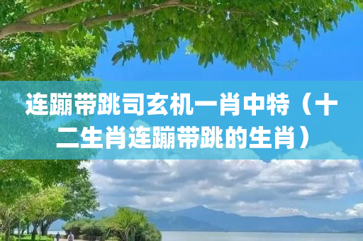 连蹦带跳司玄机一肖中特（十二生肖连蹦带跳的生肖）