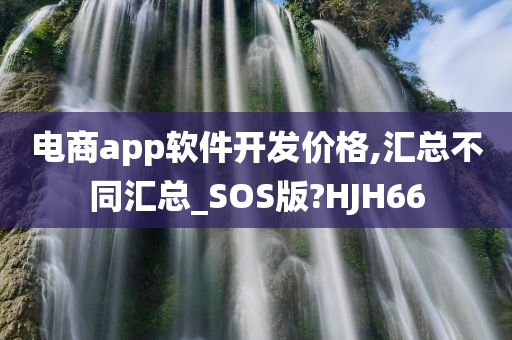 电商app软件开发价格,汇总不同汇总_SOS版?HJH66