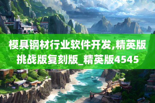 模具钢材行业软件开发,精英版挑战版复刻版_精英版4545