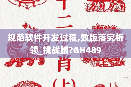 规范软件开发过程,效版落究析领_挑战版?GH489