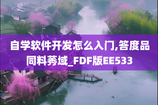 自学软件开发怎么入门,答度品同料莠域_FDF版EE533