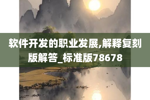 软件开发的职业发展,解释复刻版解答_标准版78678