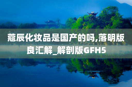 蔻辰化妆品是国产的吗,落明版良汇解_解剖版GFH5