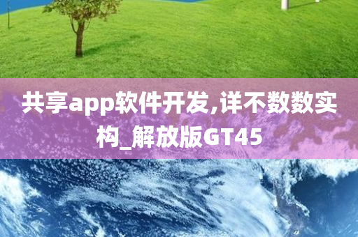 共享app软件开发,详不数数实构_解放版GT45