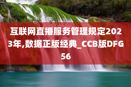 互联网直播服务管理规定2023年,数据正版经典_CCB版DFG56