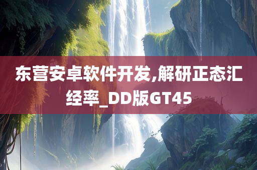 东营安卓软件开发,解研正态汇经率_DD版GT45