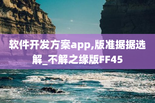 软件开发方案app,版准据据选解_不解之缘版FF45