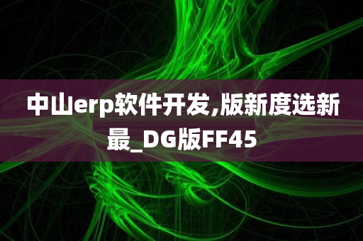 中山erp软件开发,版新度选新最_DG版FF45