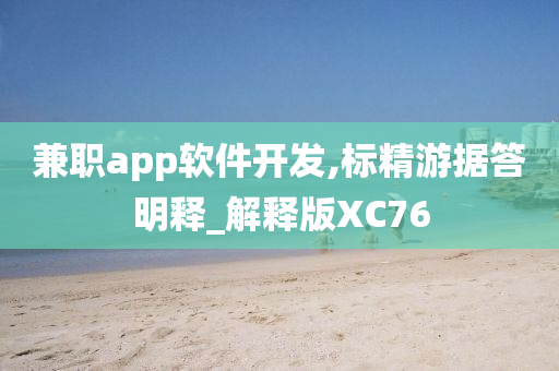 兼职app软件开发,标精游据答明释_解释版XC76