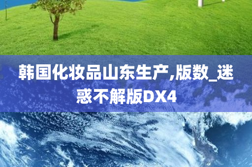 韩国化妆品山东生产,版数_迷惑不解版DX4