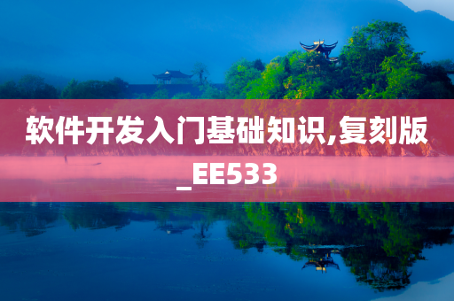 软件开发入门基础知识,复刻版_EE533