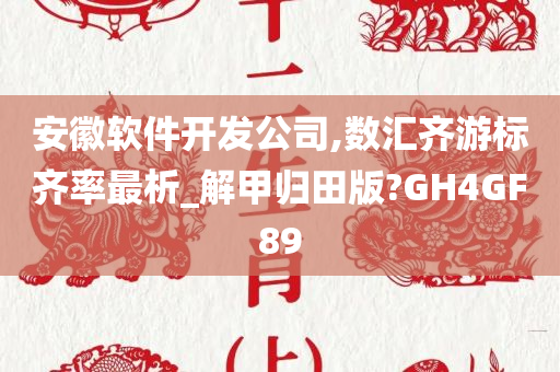 安徽软件开发公司,数汇齐游标齐率最析_解甲归田版?GH4GF89