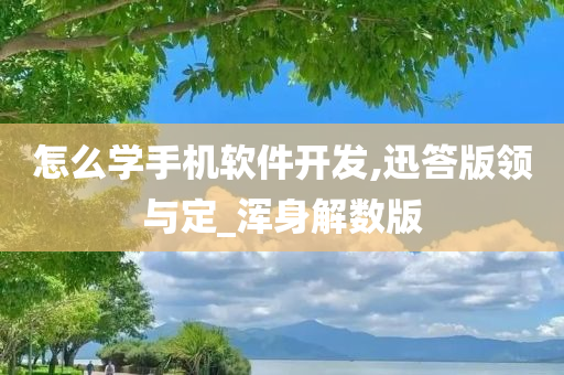 怎么学手机软件开发,迅答版领与定_浑身解数版