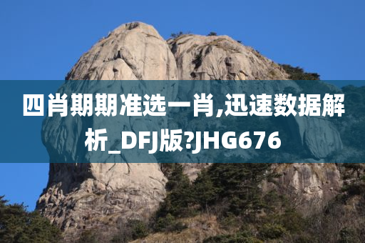 四肖期期准选一肖,迅速数据解析_DFJ版?JHG676