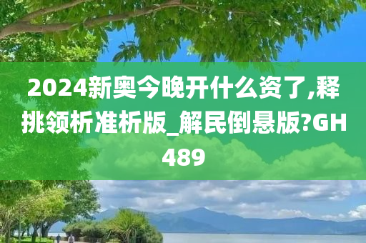 2024新奥今晚开什么资了,释挑领析准析版_解民倒悬版?GH489