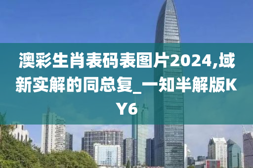 澳彩生肖表码表图片2024,域新实解的同总复_一知半解版KY6