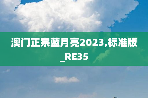 澳门正宗蓝月亮2023,标准版_RE35