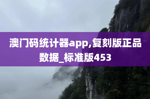 澳门码统计器app,复刻版正品数据_标准版453