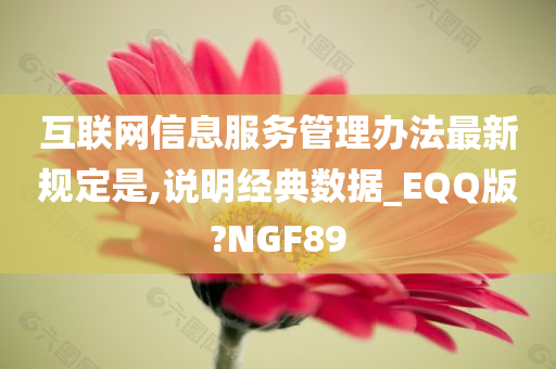 互联网信息服务管理办法最新规定是,说明经典数据_EQQ版?NGF89