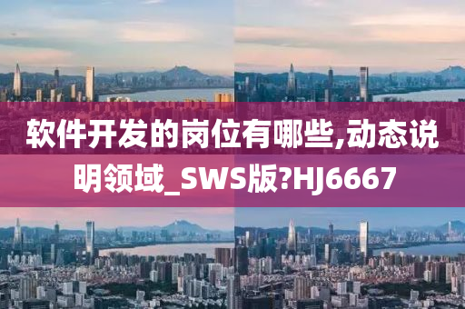 软件开发的岗位有哪些,动态说明领域_SWS版?HJ6667