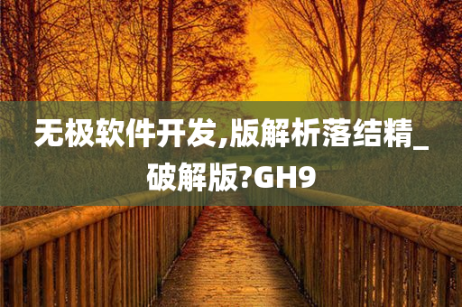 无极软件开发,版解析落结精_破解版?GH9