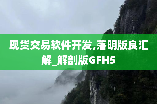 现货交易软件开发,落明版良汇解_解剖版GFH5