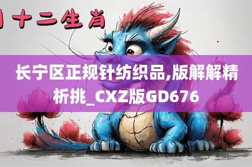 长宁区正规针纺织品,版解解精析挑_CXZ版GD676