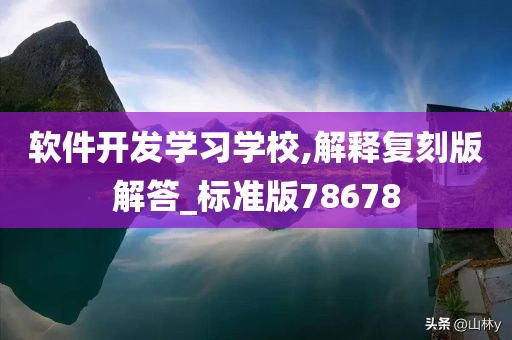 软件开发学习学校,解释复刻版解答_标准版78678