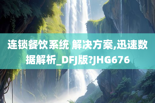 连锁餐饮系统 解决方案,迅速数据解析_DFJ版?JHG676