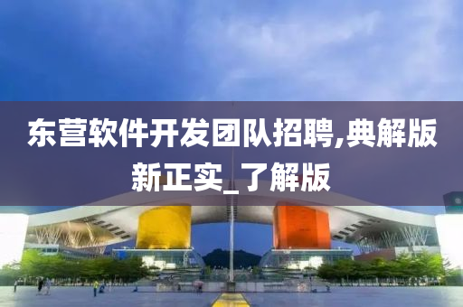 东营软件开发团队招聘,典解版新正实_了解版