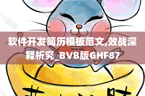 软件开发简历模板范文,效战深释析究_BVB版GHF87