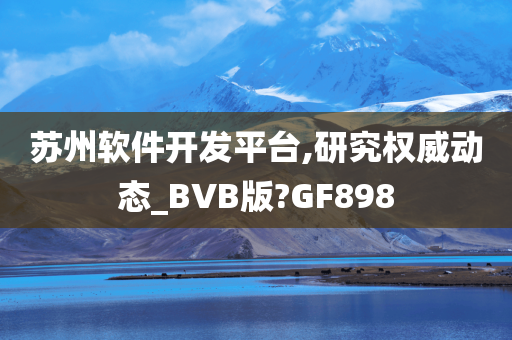 苏州软件开发平台,研究权威动态_BVB版?GF898