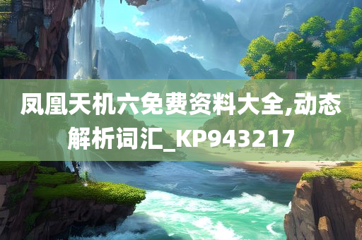 凤凰天机六免费资料大全,动态解析词汇_KP943217