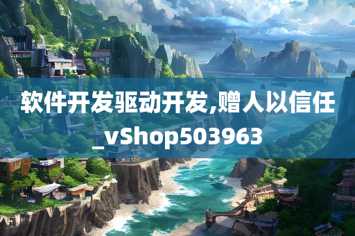 软件开发驱动开发,赠人以信任_vShop503963